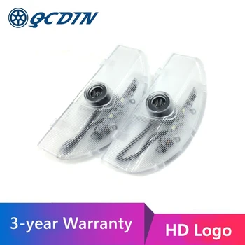 

QCDIN 2pcs for PAJERO GRANDIS LED Car Door Welcome Light Logo Projector