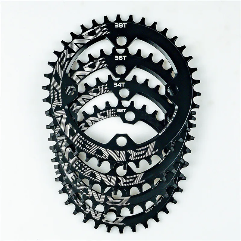 ZRACE Updated Bike Chainring 32T/34T/36T/38T BCD104, Narrow Width tooth Bicycle Chainwheel AL7075 CNC for MTB Chain Wheel