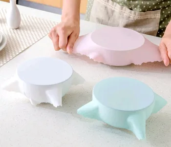 

2018 Reusable Silicone Wrap Stretch Lid Grip Food Fresh Keeping Film Sealer Cover Microwave Oven Heating Cover Hot