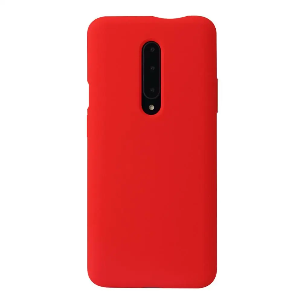 red Чехол Arvin для Oneplus 7T 7 Pro 6 6T huawei mate 30 Pro Lite, чехол, официальный жидкий силиконовый мягкий чехол, стекло с открытым дном - Цвет: red