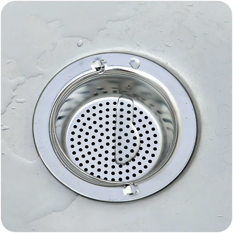 Kitchen Sink Filter E396 Anti-Blocking Pool Washing Basin Floor Drain Sewer Hair Filter