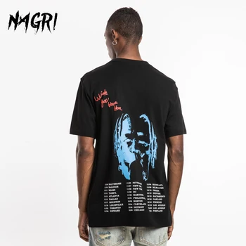 

NAGRI Hip Hop Casual Men T Shirt Travis Scott ASTROWORLD Fashion Letter Print WISH YOU WERE HERE Harajuku T-Shirts Men Tee Tops