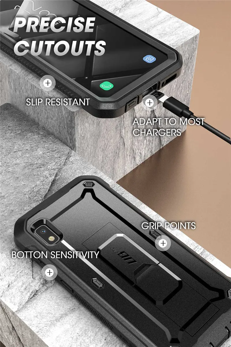 Чехол SUPCASE для samsung Galaxy A10e() UB Pro, прочная кобура, чехол со встроенным защитным экраном и подставкой