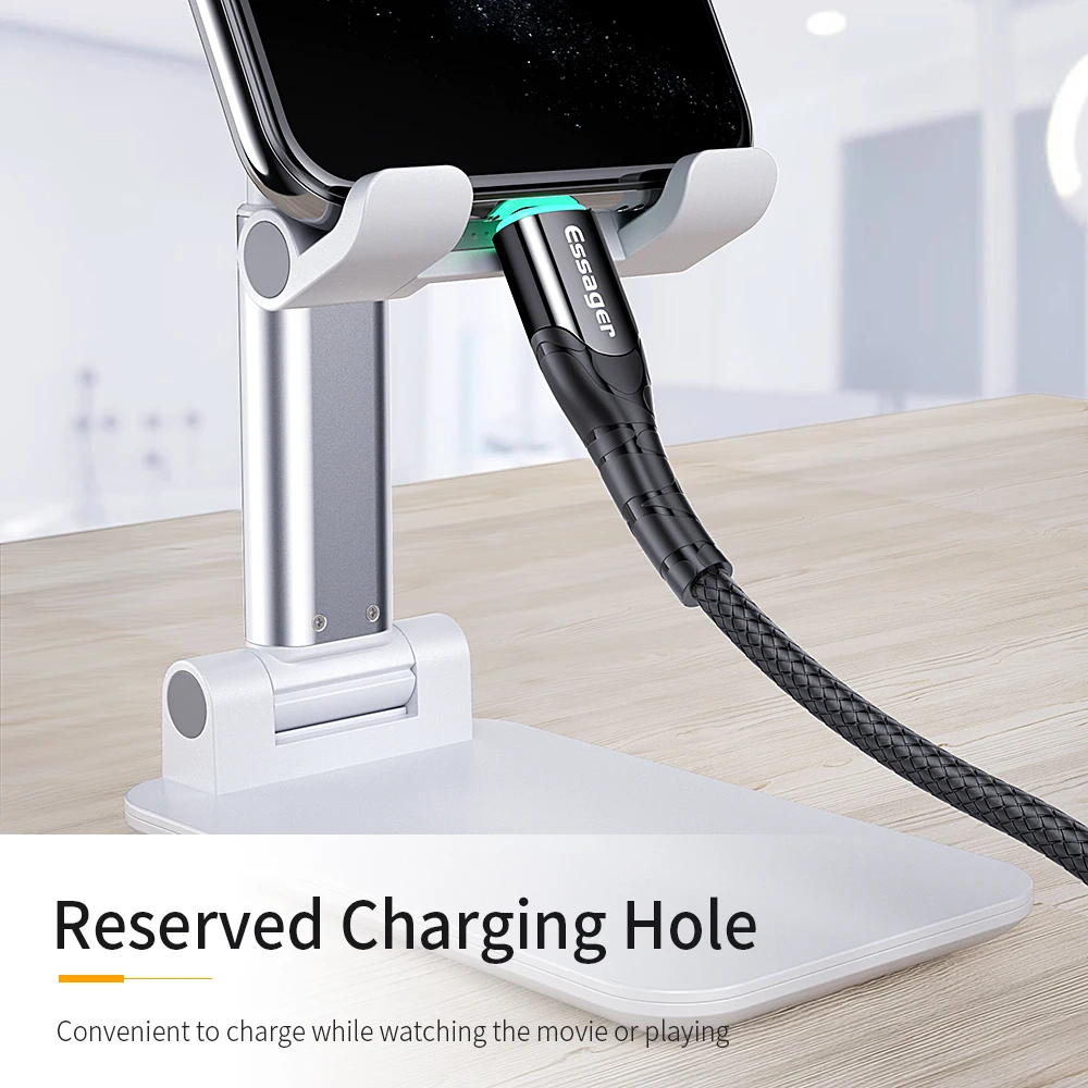 Essager Schreibtisch Handy Halter Stehen Für iPhone iPad Einstellbare Metall Desktop Tablet Halter 