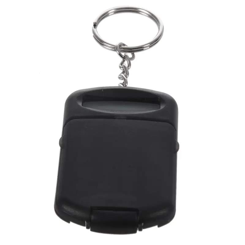 Gray Plastic Casing 8 Digits Electronic Mini Calculator w Keychain
