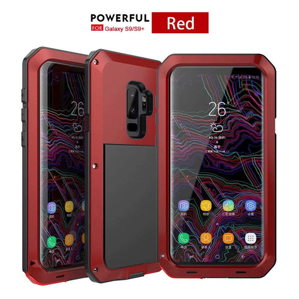 Сверхпрочный защитный чехол для samsung Galaxy S8 S9 S10 Note 10 Plus, чехол, металлический противоударный чехол для samsung Note 8 9, чехол
