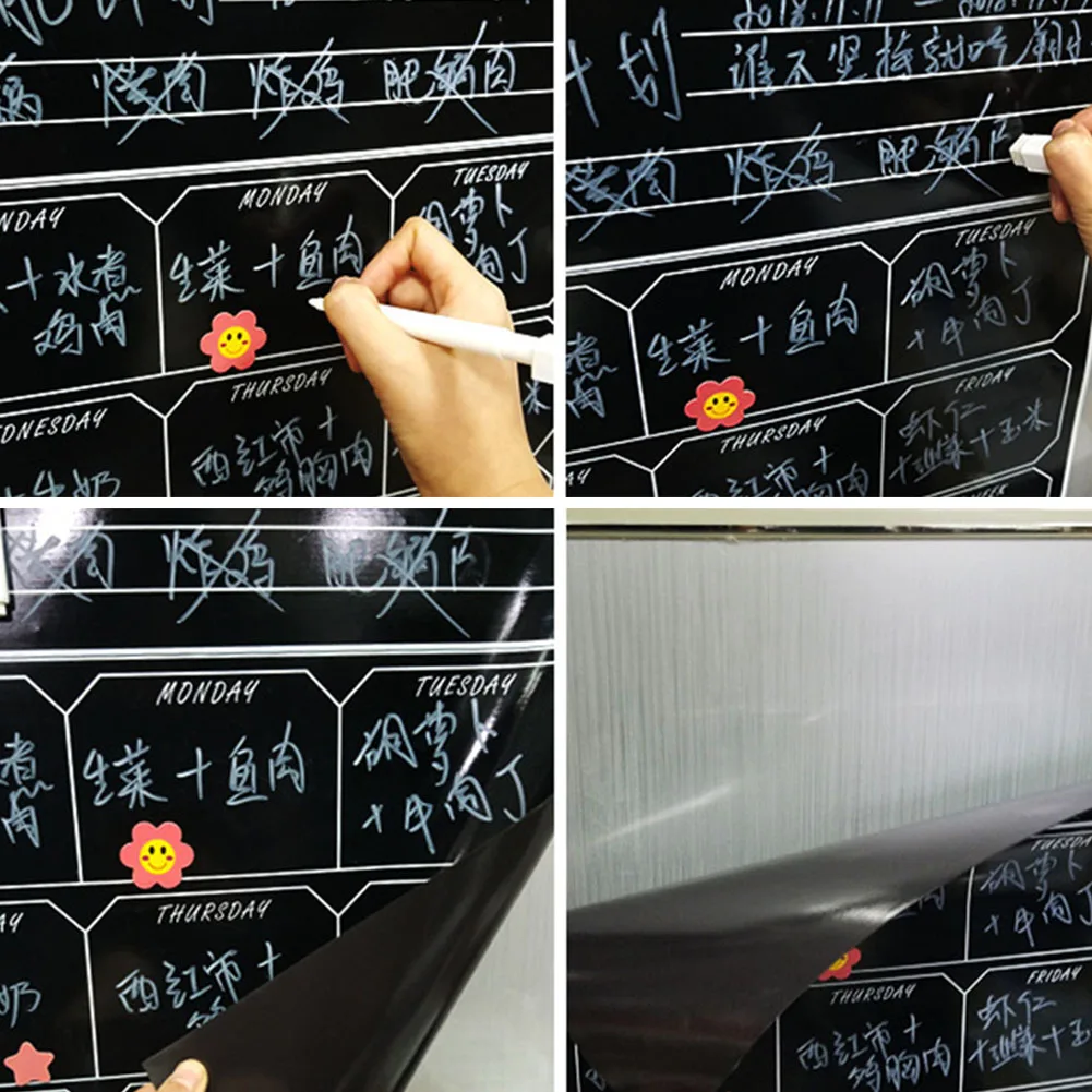 Доска ежемесячный планировщик магнитная доска для сообщений кухня ежедневная гибкая доска для заметок на холодильник магнит Рисование календарь