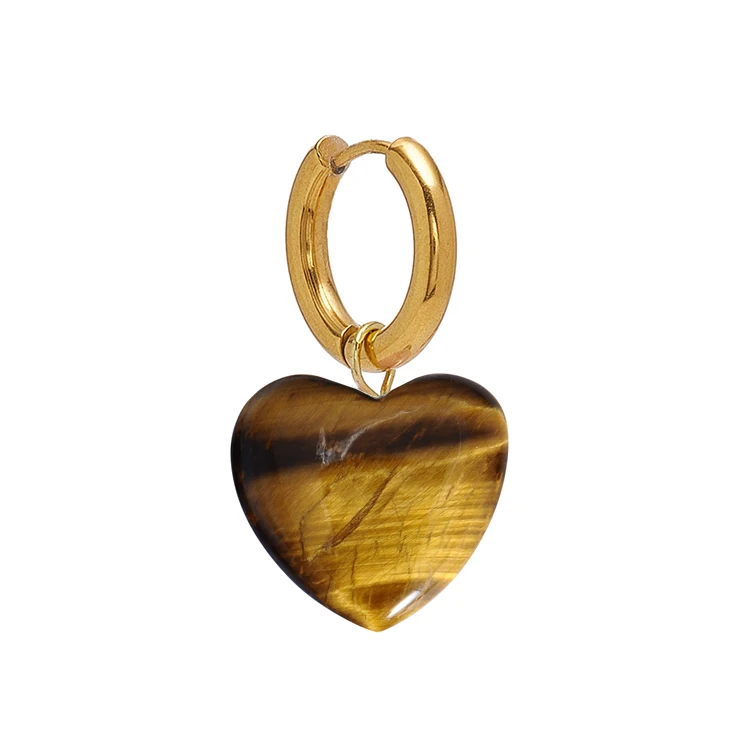 Массивные висячие серьги, ювелирные серьги, женские серьги в форме сердца, висячие серьги, oorbellen voor vrouwen, акриловые серьги - Окраска металла: single earring heart
