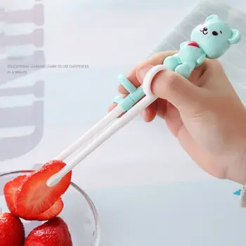 

Safety Children's Cartoon Bear DecorationPolypropylene Chopsticks Cute Environmental Protection Learning Training Food Chopstick