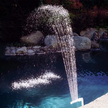 

Mini Waterfall Swimming Pool Fountain Jets Led Lights Ground Tool Adjustable For Pool Pond Waterfall Garden Home Decoration