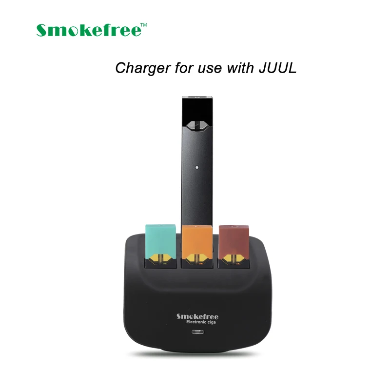 Простой стиль vape зарядка USB мульти зарядное устройство для JUUL с 3 julpods держатель