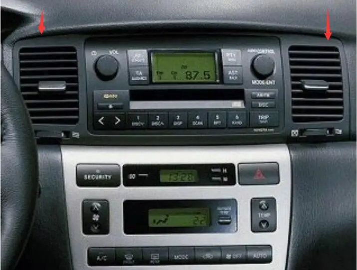 Для Toyota Corolla приборная панель управления CD выход кондиционера 2002-06 год