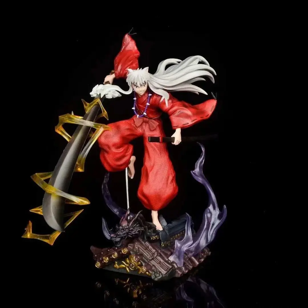 

Anime Inuyasha Battle Ver. GK PVC Action Figure Game Statue Collection Model Kids Toys Doll Gifts 36CM