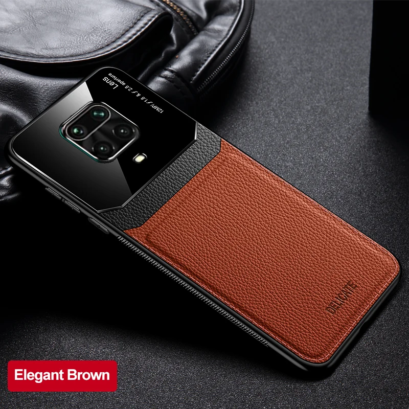 leather case for xiaomi Ốp Lưng Điện Thoại Xiaomi Redmi Note9s Note 9 Pro Max Bao Da Máy Tính Retro Da Sốc Bao Da Dành Cho Redmi Note 9 Pro Note 9S Vỏ xiaomi leather case chain