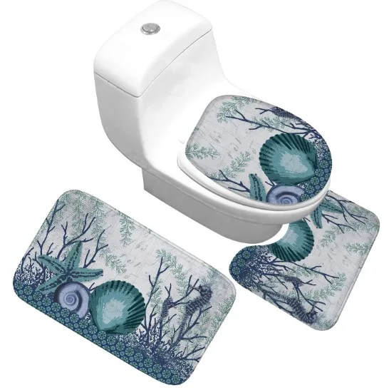 CAMMITEVER 3 шт. нескользящий дверной коврик для ванной комнаты коврик для унитаза водопоглощающие коврики для душа