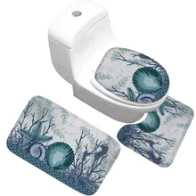 CAMMITEVER 3 шт. нескользящий дверной коврик для ванной комнаты коврик для унитаза водопоглощающие коврики для душа