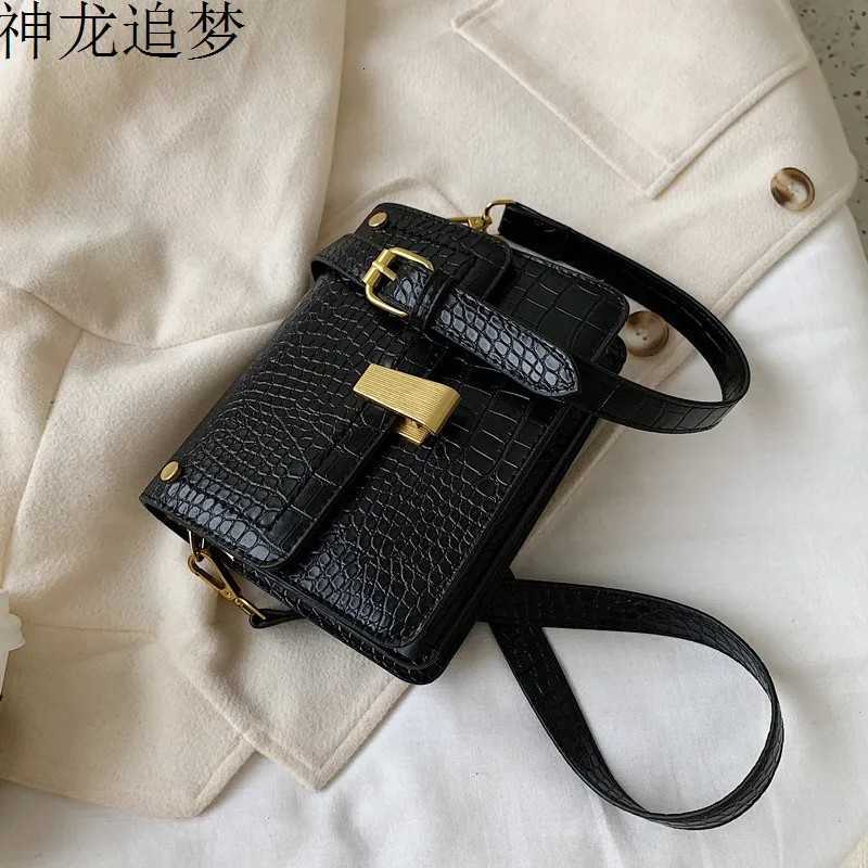 

Female Crossbody Alligator Bag For Women 2020 Leather Luxury Handbag Designer Sling Sac A Main Ladie Hand Shoulder Messenger Bag