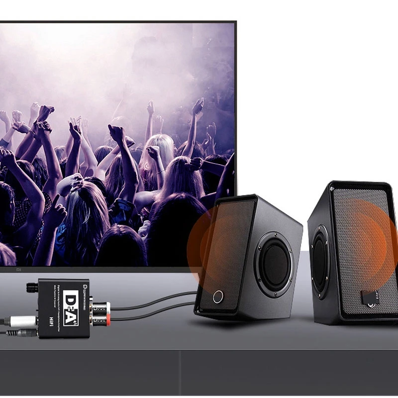 Коаксиальный цифро-аналоговый Rca 3,5 мм аудио Hifi конвертер адаптер с Spdif Toslink цифро-аналоговый аудио конвертер