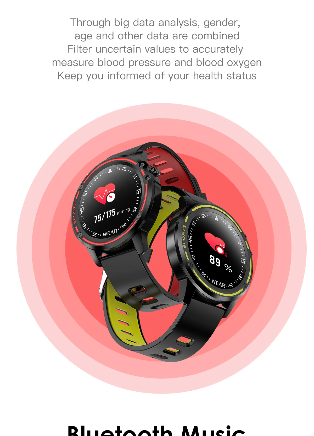 LEMFO L8 PPG+ ЭКГ полный круглый сенсорный дисплей Смарт-часы для мужчин IP68 Водонепроницаемый сердечного ритма кровяного давления спортивные умные часы