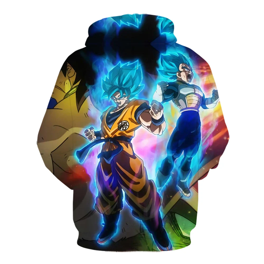 Dragon ball z Goku 3D Толстовка мужская и женская трикотажная Пуловер Куртка худи