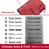 2024 New Women Wallets Name Customized Fashion Short PU Leather Quality Card Holder Classic Female Purse Zipper Wallet For Women 3