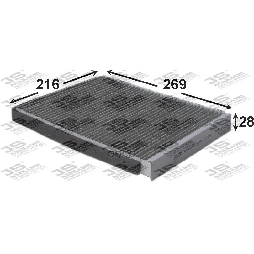 Фильтр Салонный Угольный Ac802c JS Asakashi арт. AC802C