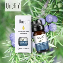 Unclin 10ml jałowiec Berry czyste olejki eteryczne z pudełkiem na nawilżacz z funkcją aromaterapii dyfuzor aromatyczny masaż olejowy odświeżający