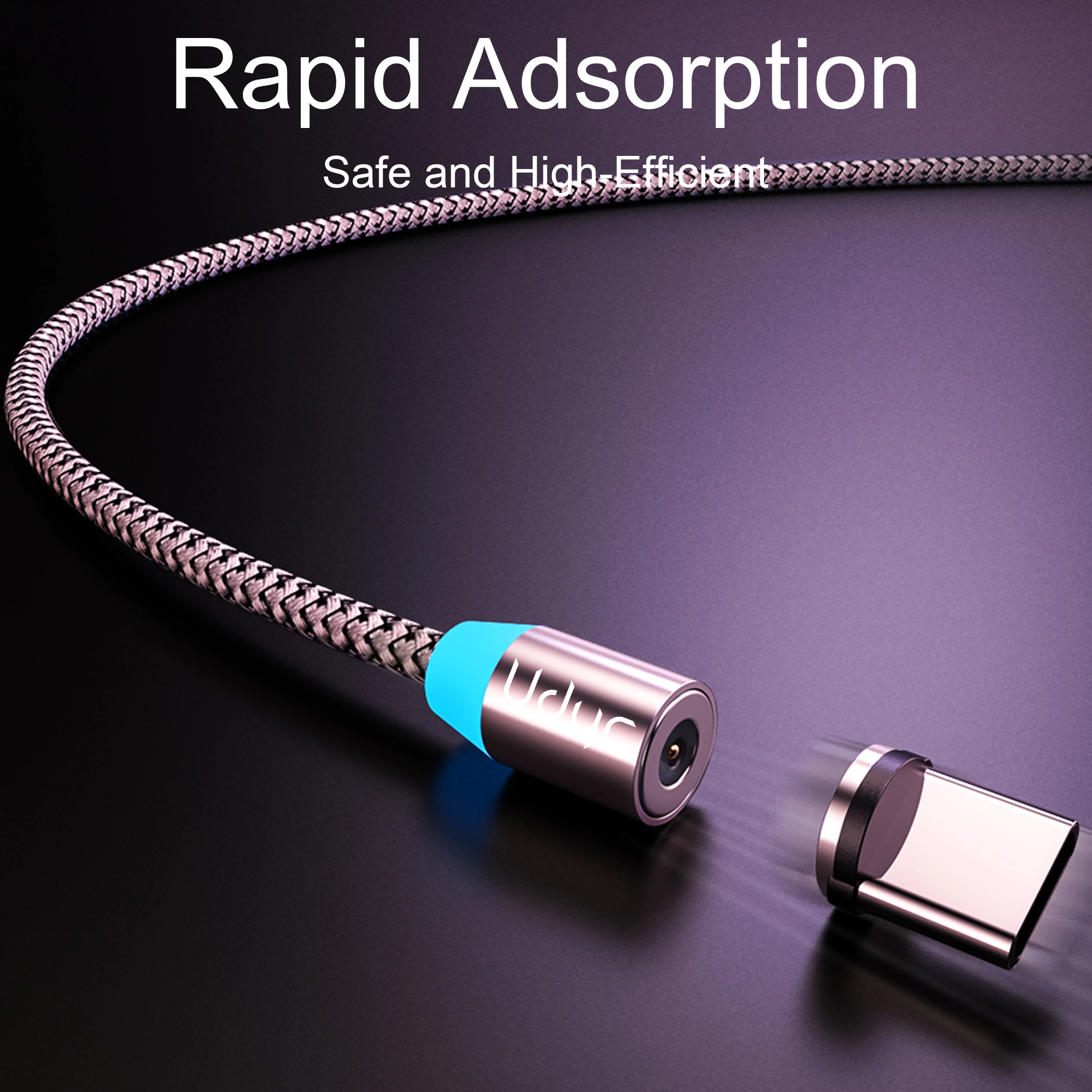 Udyr Магнитный Micro usb type C кабель для iphone samsung Android 2 м Быстрая зарядка магнит Зарядное устройство USB кабель провод для мобильного телефона шнур