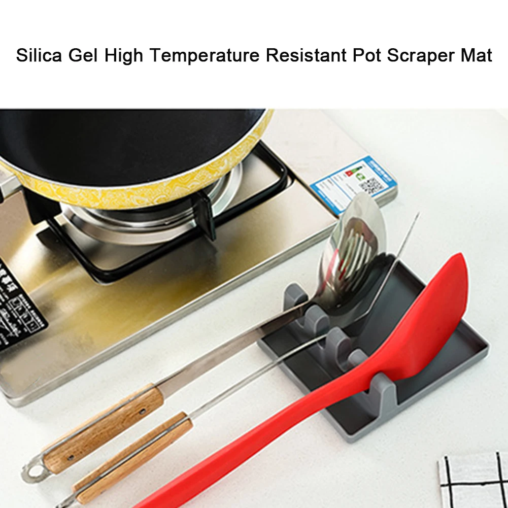

Durable Kitchen Supplies Storage Rack Silicone Spatula Holder Heat Resistant Practical Home Utensil Cooking Tools Spoon Rest
