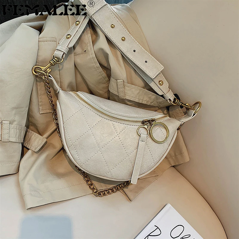 

Retro Leather Crossbody Bag For Women 2019 Small Lady Shoulder Messenger Bag Diamond Lattice Handbags and Purses Chain Chest Bags
