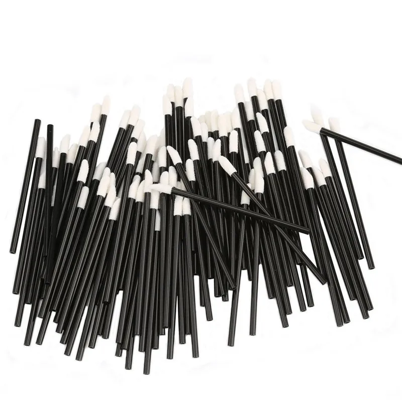 Wholesale 500Pcs Disposable Makeup Lip Brush Lipstick Gloss Wands Eye Shadow Applicator Cosmetic Makeup Accessories for 5
