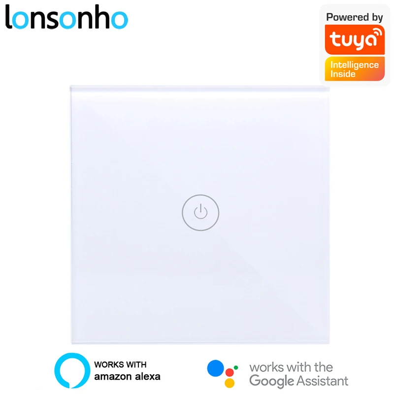 

Lonsonho 2 Way Wifi Smart Touch Switch EU US Wall Light Switches Tuya Smartlife Wireless Remote Control Alexa Google Home