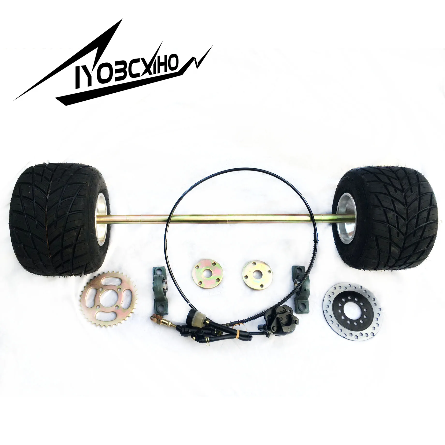 Diy Four Wheel Gokart Accessories Of 80cm Rear Axle Sprocket Disc And