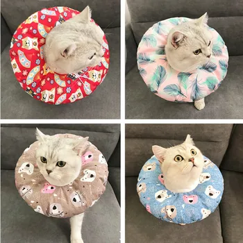 

Anti-bite Pet Cat Neck Elizabethan Collar Puppy Goat Neck Circle for Small Cats Dogs Kedi Rabbit Grooming Cover Pets Accessories