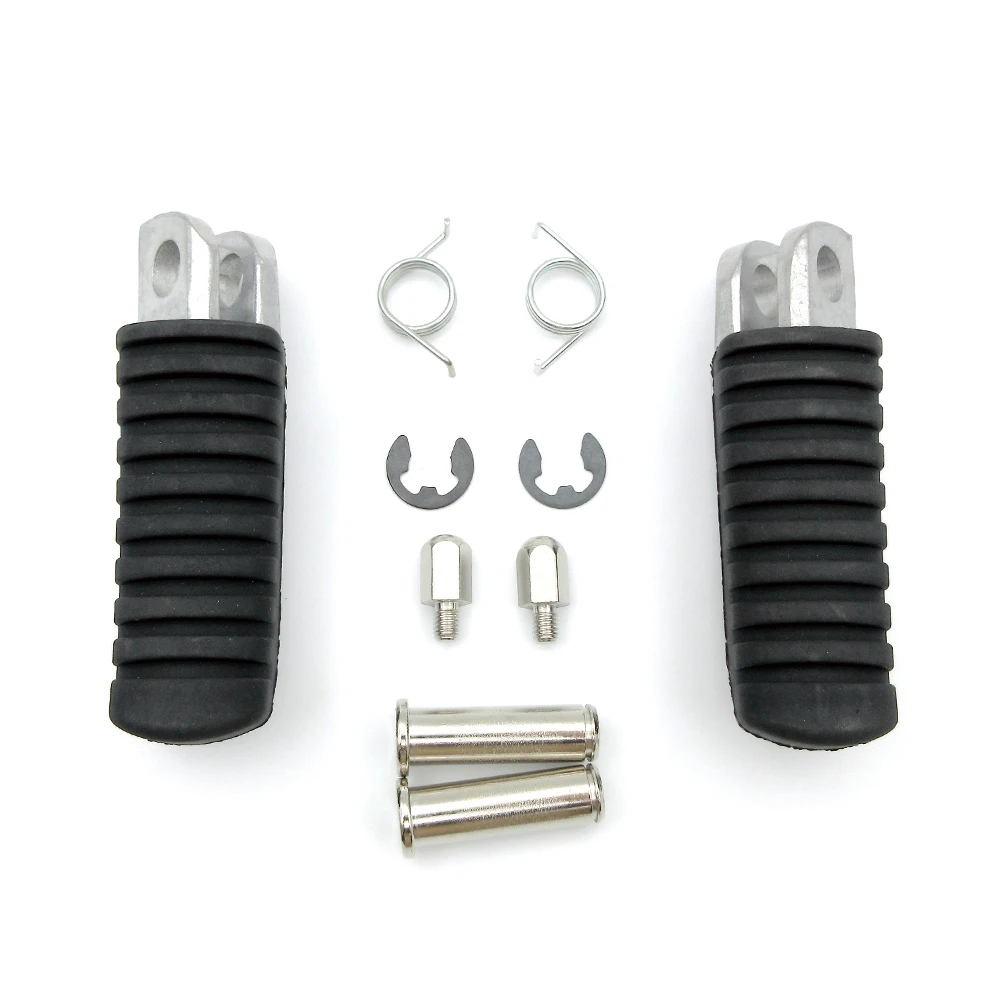 Motorcycle Aluminum Rubber Front Footrests Foot Peg For Kawasaki ZRX400