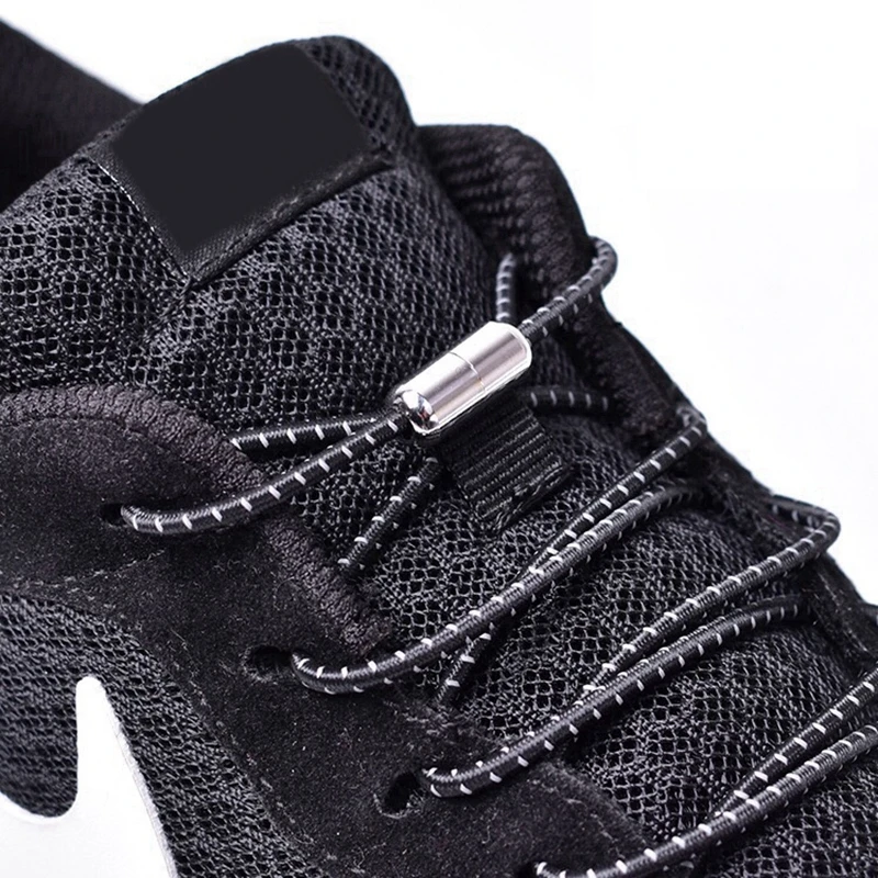16pcs Silicone Shoelaces Elastic Shoe Laces Special Tie No Shoelace For Uni W7N8 