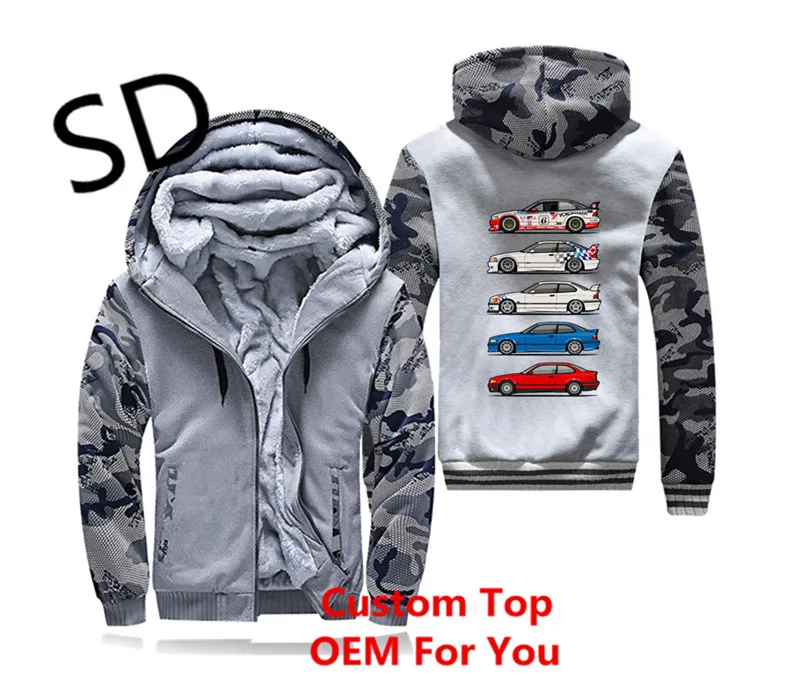 gray Дропшиппинг 3D толстовки мужские стек баварских E36 M Drei Coupes толстовки мужские толстовки пальто на молнии moletom masculino одежда - Цвет: gray