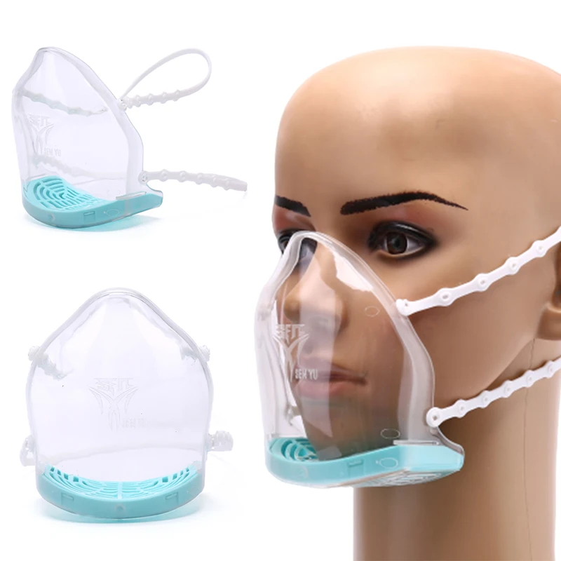

1Pc Reusable Breathable Anti Virus Fog Spatter Isolation Face Shield Protection
