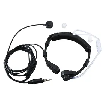 

VX170 For Walkie-talkie Headset Throat Mic Vacuum Sound Transmission CS Headset Extendable Throat Microphone Mic Earpiece