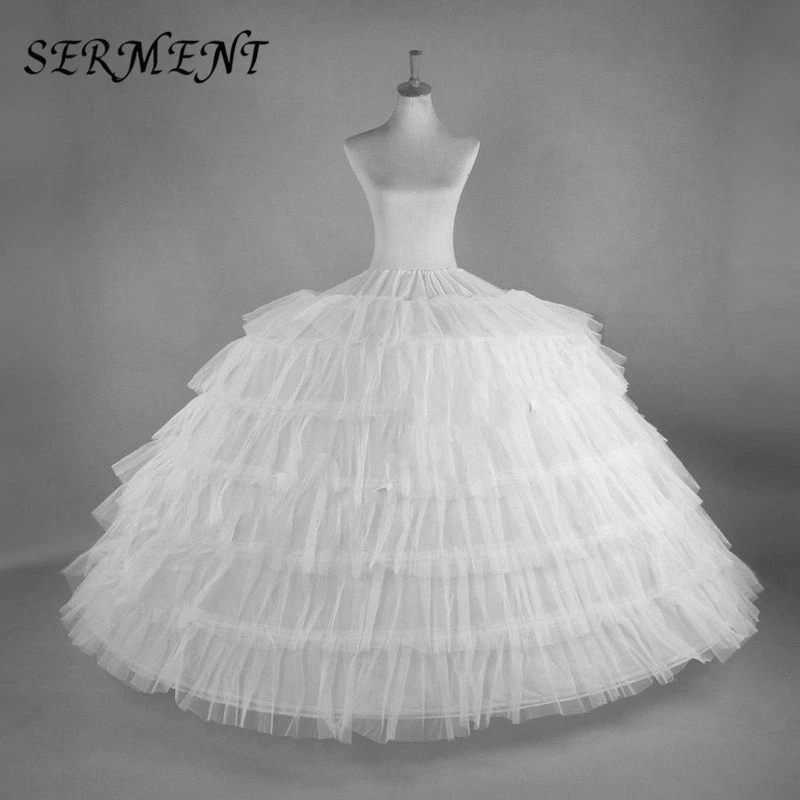 Сермент, свадебное платье, шесть стальных нитей, супер плиссированные юбки, юбки для танцев, костюмы, 6 кругов, пончо, подкладка из пряжи, свадебные аксессуары