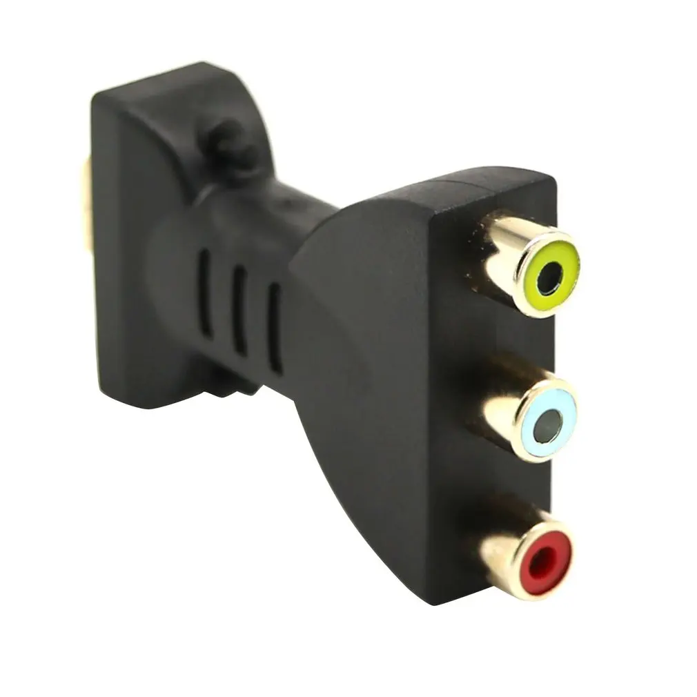 Flexible Portable HDMI to 3 RCA Video Audio AV Adapter Component Converter for HDTV DVD Projector Converter