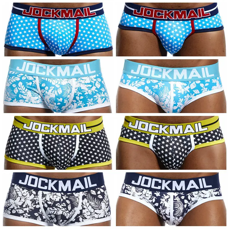 Трусы-боксеры JOCKMAIL мужские с заниженной талией хлопковое нижнее белье