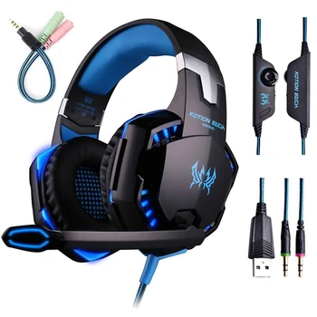 

Gaming Headphone Stereo Headset Earphone with Micphone for PC,PS4,XBox One,with Volume Control LED Light Backlit Cool Style
