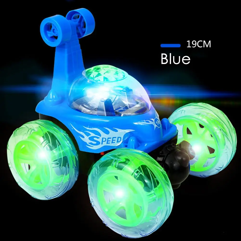 RC Роллинг трюк автомобиль Непобедимый Twister Дистанционное управление грузовик 360 градусов спиннинг переворачивает светодиодный цветной флэш Музыка для детей