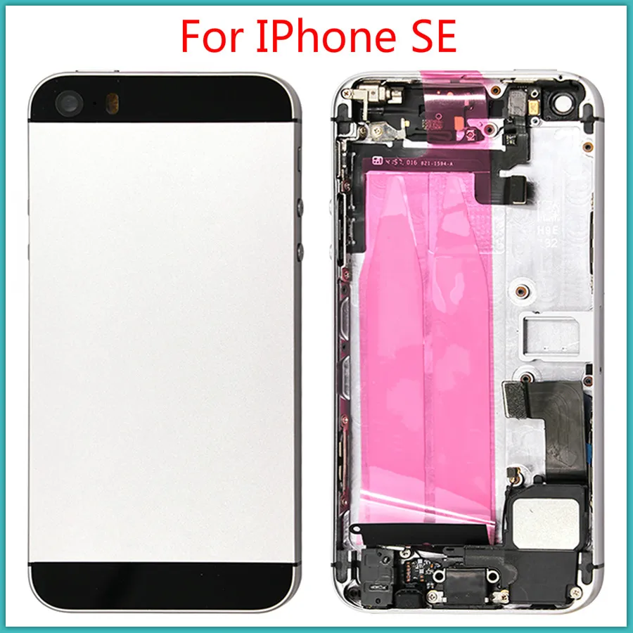 AAA+++ качество для IPhone SE аккумулятор задняя крышка Батарейная дверь задняя крышка с гибким кабелем+ sim-карта