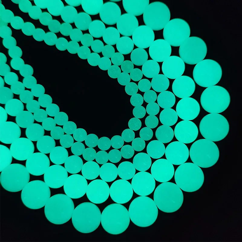Boutigem 384Pcs 10 Mm Glow In The Dark Round Beads Luminous Resin...