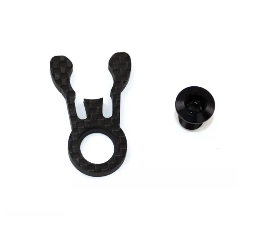 ACEOFFIX Bicycle Carbon CNC Catcher Crab Clamp Head Tube fixing Buckle+TC4 titanium screws For Brompton Folding Cycling Parts