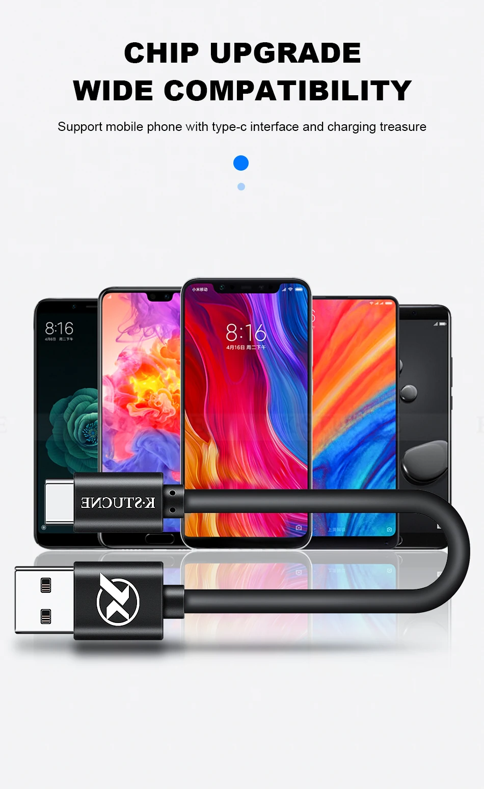 20 см usb type-C кабель для samsung Galaxy S9 S8 Plus Быстрая зарядка кабель type-C для huawei P10 P20 Pro зарядный кабель для мобильного телефона