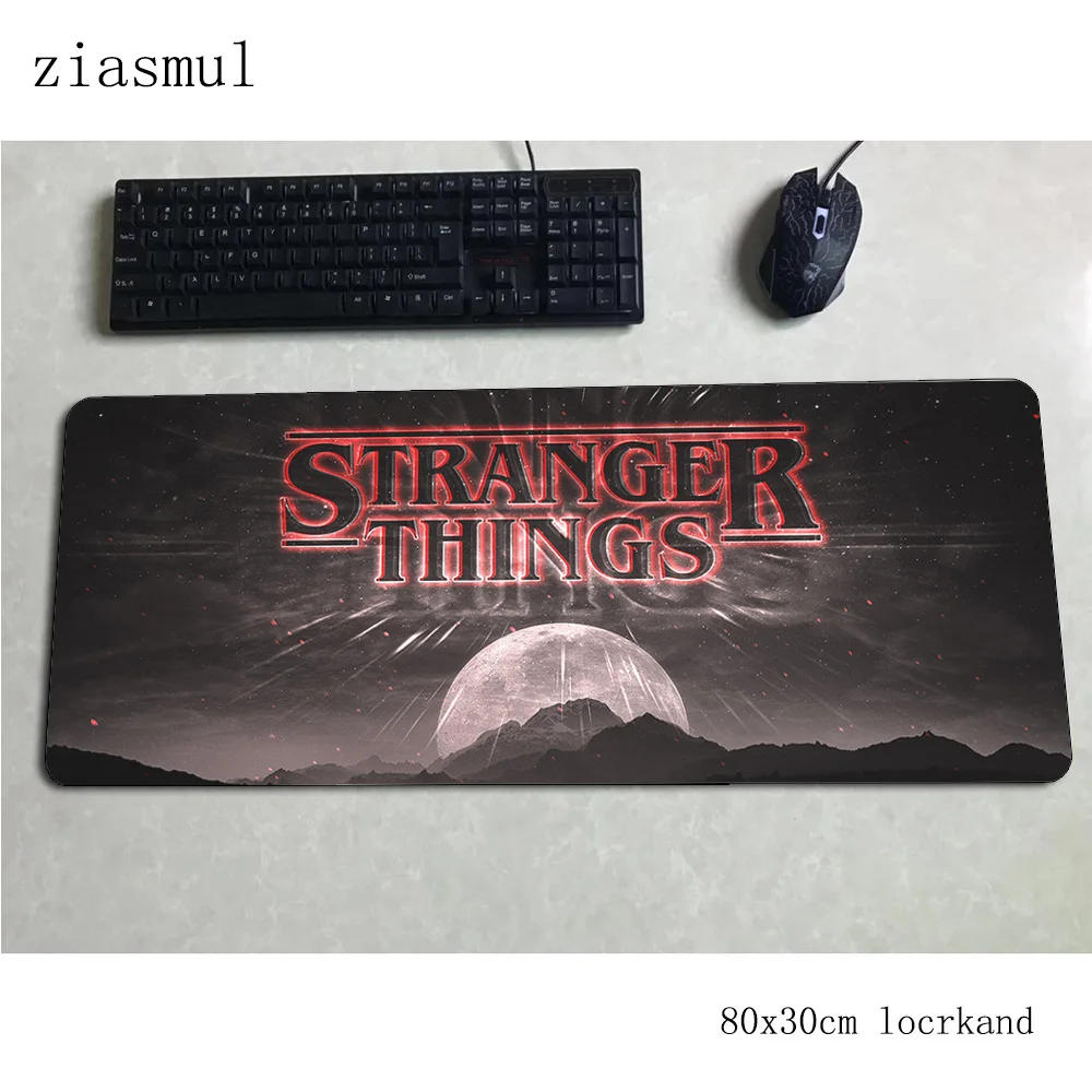 

stranger things padmouse 80x30cm gaming mousepad game best mouse pad gamer computer desk Christmas gifts mat notbook mousemat pc