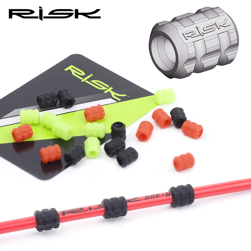 4//100pcs Bike Cable Rubber Protector For Shift Brake Pipe Frame Protection Cable